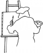 Logo de arnold huot artiste-peintre